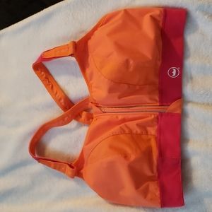 SHEFIT Orange and Pink Ultimate Sports Bra 5 Luxe